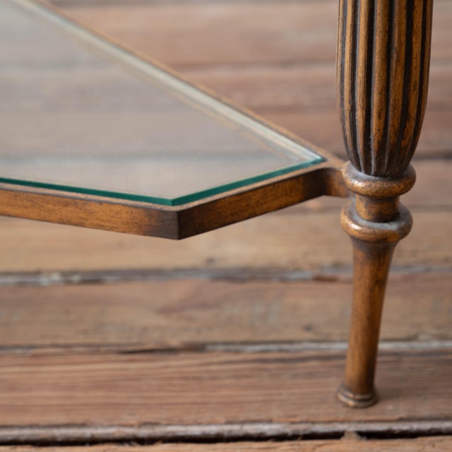 French Art Deco Gilt Console Table, c.1970s For Sale In Savannah - Image 6 of 11