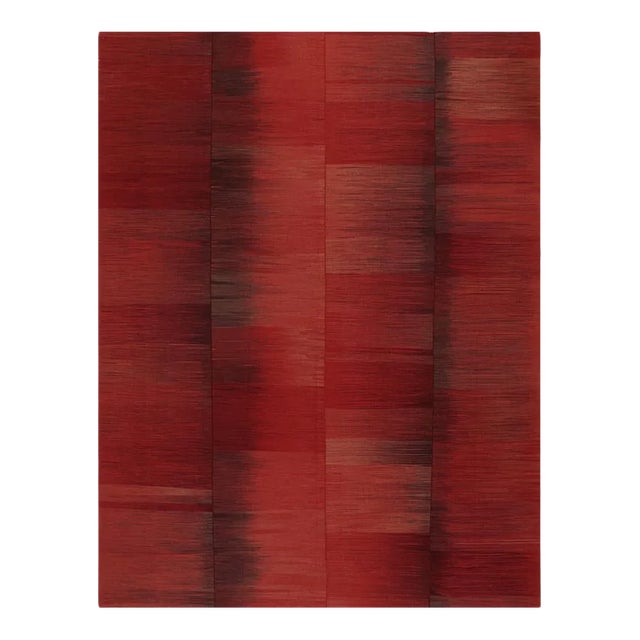 Handwoven Flatweave Scandinavian Style Kilim Area Rug 9’9″ X 12’9″ For Sale