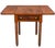 Fabulous antique Sheraton-style drop leaf side table. Curly tiger maple trim on the top, on the leaves and around the...
