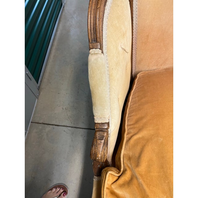 Antique French Louis XV Chaise Lounge For Sale In Washington DC - Image 6 of 7