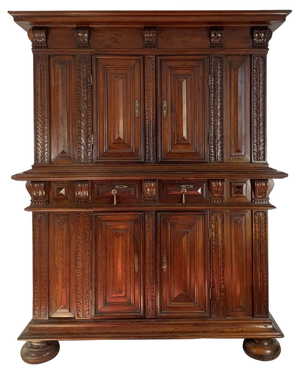 French Walnut Cabinet, Early 17th Century