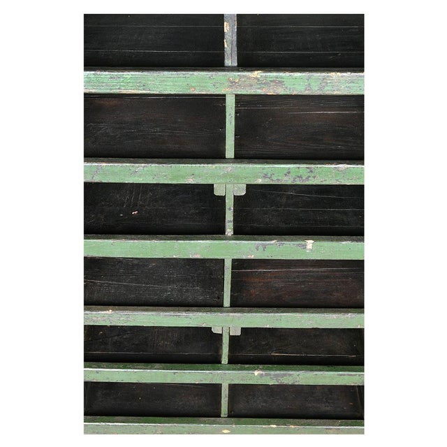 1940s Wood Workshop Furniture with 60 Lockers For Sale - Image 5 of 7