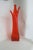 Viking Glass Three Foil Persimmon Swung Vase Mid Century Large Floor Art 4754b For Sale - Image 17 of 18