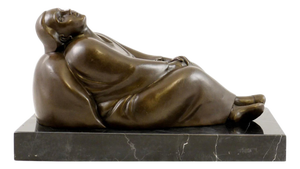 Dreaming Woman, 20th Century, Bronze