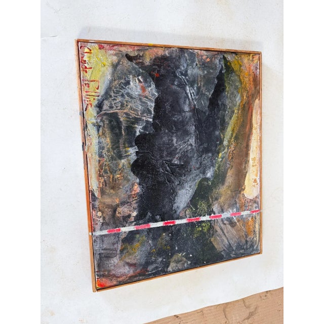 Claude Pellier Painting Abstract decor patterns Signed and dated 1998