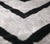 Chevron v Black & White Velvet Pillow – 16x16 Modern Handmade Throw Cushion For Sale - Image 4 of 8