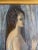 The American School “Woman in Blue” Original Oil Painting For Sale - Image 3 of 12