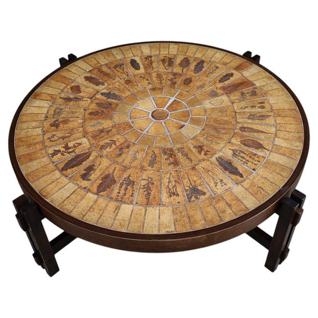 Coffee Table in Ceramic & Bentwood from Roger Capron, Vallauris, 1960s For Sale - Image 18 of 18