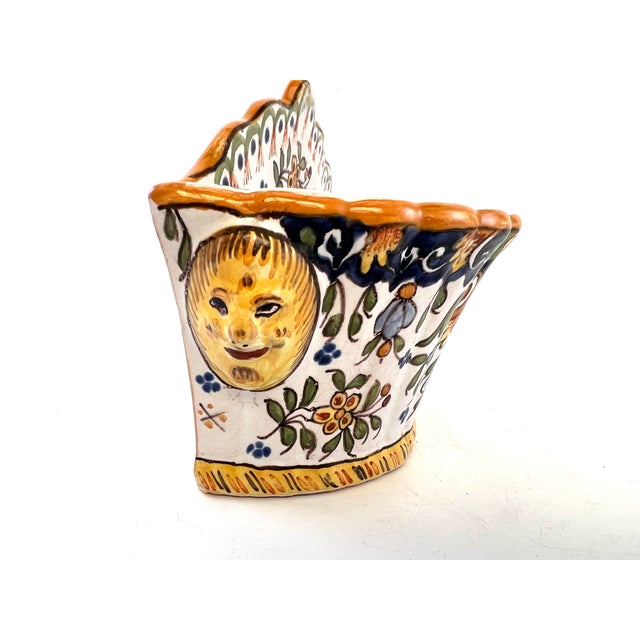 Earthenware Vase from Desvres, 1890s For Sale - Image 6 of 8