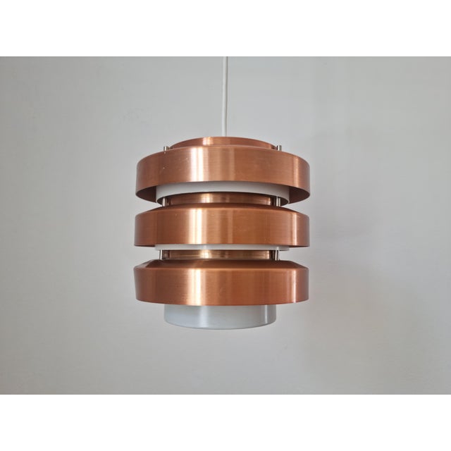 Goldenrod Mid-Century Pendant, Denmark, 1970s For Sale - Image 8 of 17