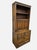 Vintage Oak Wood Bros Desk Cabinet Tudor Shelf Hutch Bookshelf Old Charm Leather For Sale In Philadelphia - Image 6 of 18