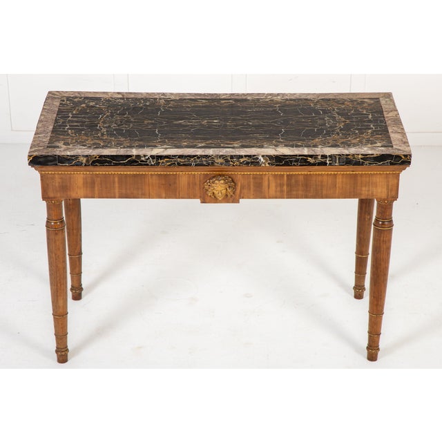 Italian Walnut Console Table, 19th Century For Sale - Image 3 of 7