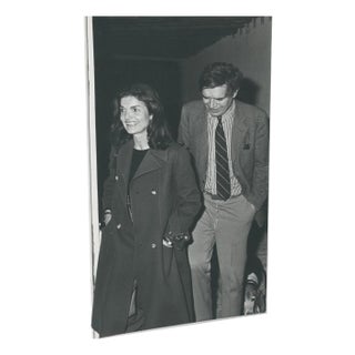 Jackie Kennedy, Black and White Photograph, 1975 For Sale