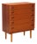 Vintage Teak Veneer Chest of Drawers, Northern Europe, 1960s For Sale
