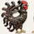 1950s 1950s Vintage Boho Chic Farmhouse Rooster Sculptural Wall Objects, Splattered Finish - A Pair For Sale - Image 5 of 10