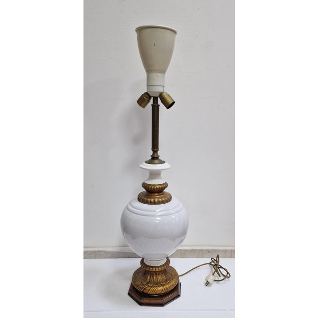 1950s Large Ceramic Table Lamp, 1950s For Sale - Image 5 of 9