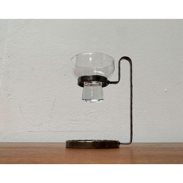 Mid-Century Danish Metal and Glass Candleholder, 1960s For Sale - Image 12 of 18
