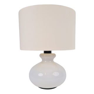 Vintage Glass Table Lamp from Dijkstra, 1960s For Sale