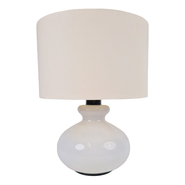 Vintage Glass Table Lamp from Dijkstra, 1960s For Sale