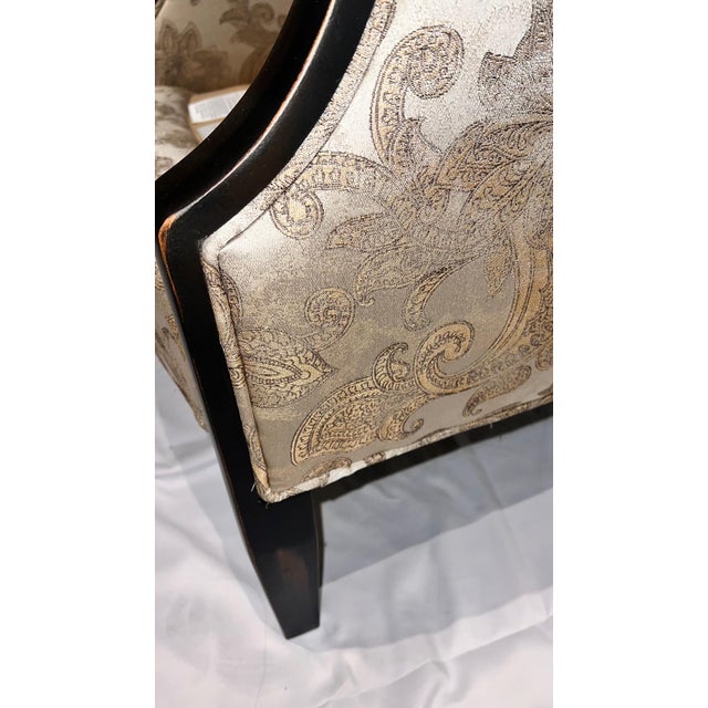 2010s Arhaus Paisley Upholstery Lounge Chairs - Set of 2 For Sale - Image 12 of 12