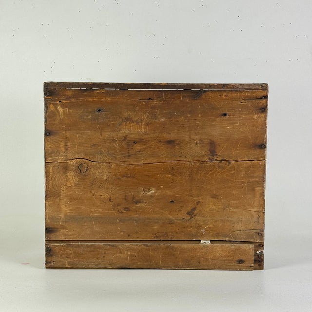 Stupendous Americana Primitive Antique Apothecary Cabinet/Chest With Distressed Multi Color Paint For Sale In New York - Image 6 of 18