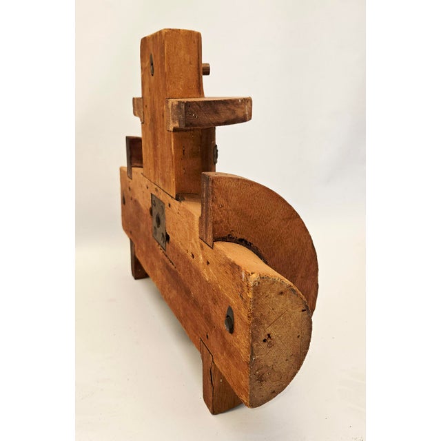 Wood Set of 4 Wood Industrial Foundry Molds For Sale - Image 7 of 15