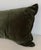 Rejuvenation Olive Green Cotton Velvet Lumbar Pillow, Made in Italy An elegant decorative lumbar pillow by Rejuvenation,...