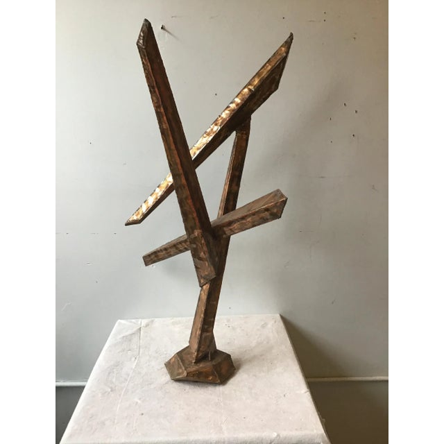 1970s Abstract Tabletop Sheeted Copper Sculpture For Sale - Image 4 of 8