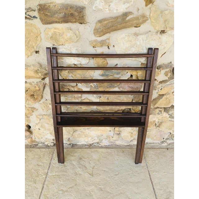 Mid-Century Folding Magazine Rack attributed to Cees Braakman, 1960s For Sale - Image 18 of 18