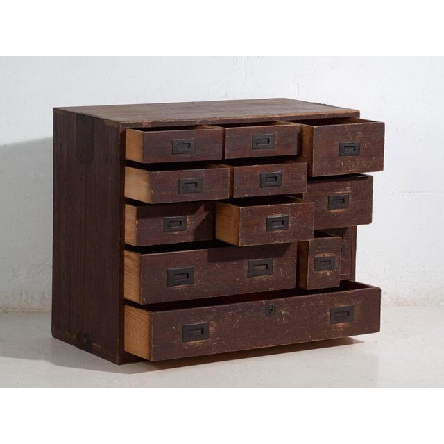 Antique Japanese Tansu Chest of Drawers For Sale - Image 4 of 12