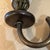 1920s Vintage Brass Wall Sconce With Vintage Gas Shade For Sale - Image 5 of 5