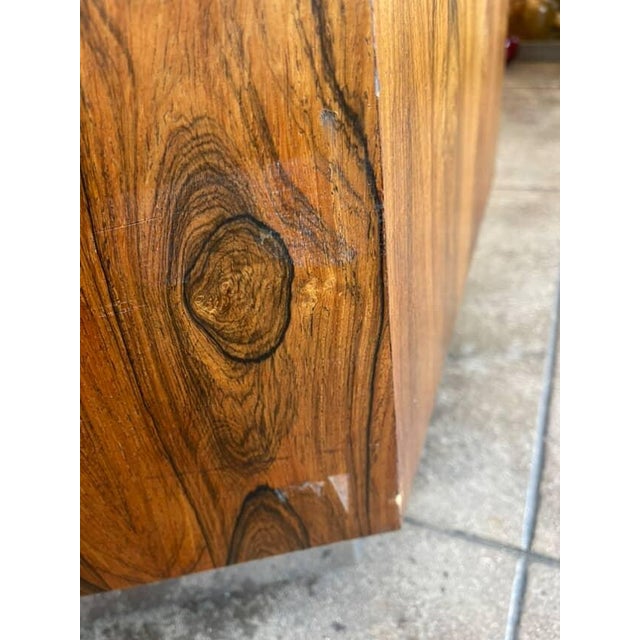 Mid-Century Modern Hexagonal Table With Labradorite and Brass For Sale In Los Angeles - Image 6 of 6