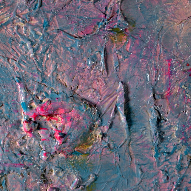 Early 21st Century Giuseppe Caiafa, Sogno Lilla: Abstract Textured Composition, Mixed Media on Canvas, 2025 For Sale - Image 5 of 11