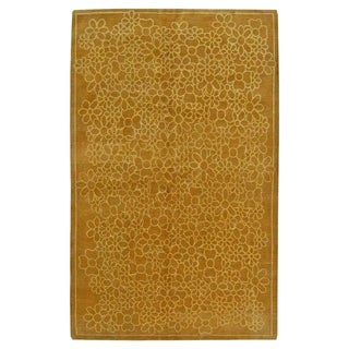 Contemporary Tibetan Handmade Silk and Wool Rug by Doris Leslie Blau For Sale