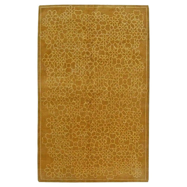 Contemporary Tibetan Handmade Silk and Wool Rug by Doris Leslie Blau For Sale