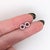 Modern Pretty Ruby Studs With Natural Diamond Halo: Solid 14k Gold, Round 3.3mm, Pair For Sale - Image 3 of 8