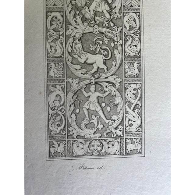 This etching reproduction depicts two ivory diptychs from the Catholic cathedral in Beauvais, France. The title reads...