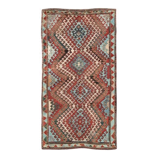 Galerie Shabab Collection Early 20th Century Caucasian Kazak Throw Rug For Sale