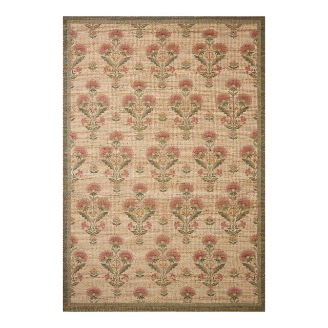 Chris Loves Julia x Loloi Rue Sage / Blush 8'-6" x 11'-6" Area Rug For Sale