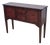 Distressed Rustic Burgundy Red Console Table Sideboard Buffet Credenza For Sale