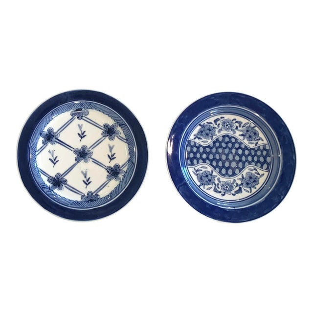 1980s Chinoisorie Dessert Plates- Set of 2 For Sale