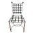 Custom Made Forged Iron European Style Dining Chairs For Sale