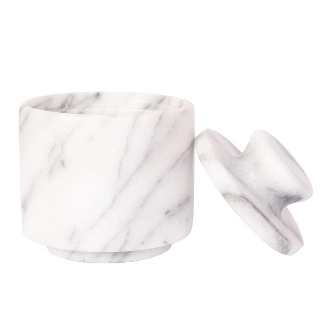 Elevate your culinary experience with our stunning marble salt cellar with a lid, crafted from high-quality natural...