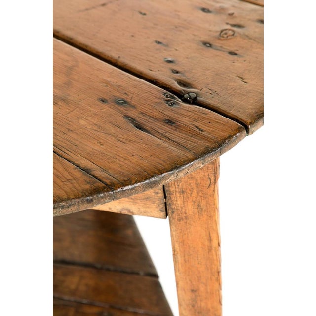 Brown Welsh Pine Cricket Table For Sale - Image 8 of 11