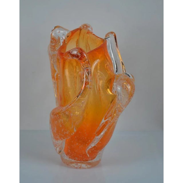 Glass Amorphous Eco-Crystal Vase from BF Glass Studio, 2017 For Sale - Image 7 of 10