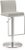 Amalfi Light Grey Steel Adjustable Bar Stool For Sale - Image 10 of 10