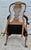 Vintage Walnut Queen Anne Style Desk Chair W/Brass Studs For Sale - Image 11 of 12