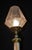 Antique Onyx, Bronze & Etched Glass Column Table Lamp, 1920 For Sale - Image 3 of 14