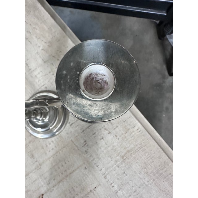 Vintage Silver Plate Candelabra For Sale - Image 9 of 12