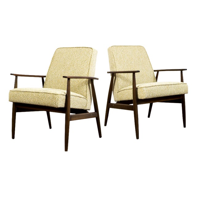 Vintage Armchairs by H. Lis, Poland, 1960s, Set of 2 For Sale